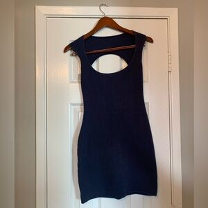 American Apparel Dark Blue Backless Dress